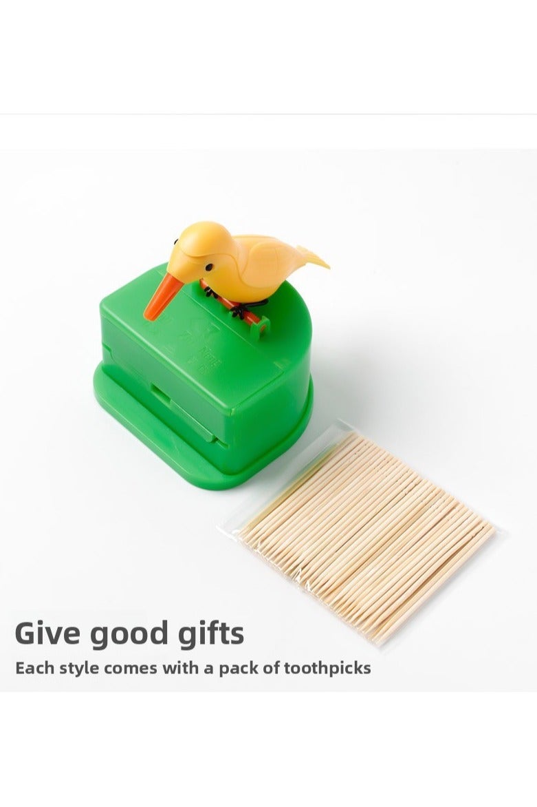 Fun toothpick box Xiaobird creative automatic toothpick barrel press toothpick box - Image 5