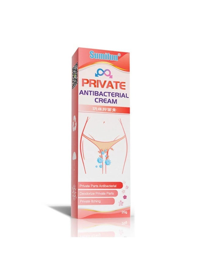 Sumifun Private Antibacterial Cream for Men and Women, Gentle Intimate Care Formula, Helps Maintain Hygiene, Soothing Skin Protection, Daily External Use Cream, Travel Friendly Tube, 20g - Image 1