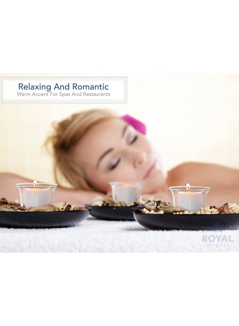 Barakah Candle Holders, Hanging Glass Tealight Votive Holders for Home and Event Decoration, Elegant Oyster-Shape Design for Weddings Birthdays Holidays Parties, Durable Transparent Glass, Set of 6 - Image 3