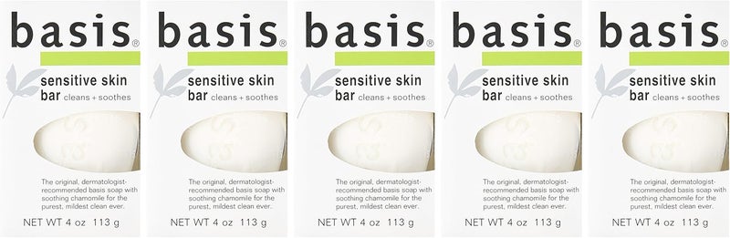 Med-Choice Basis Sensitive Skin Soap Bar - 5 Pack, 4 oz Each - Image 5