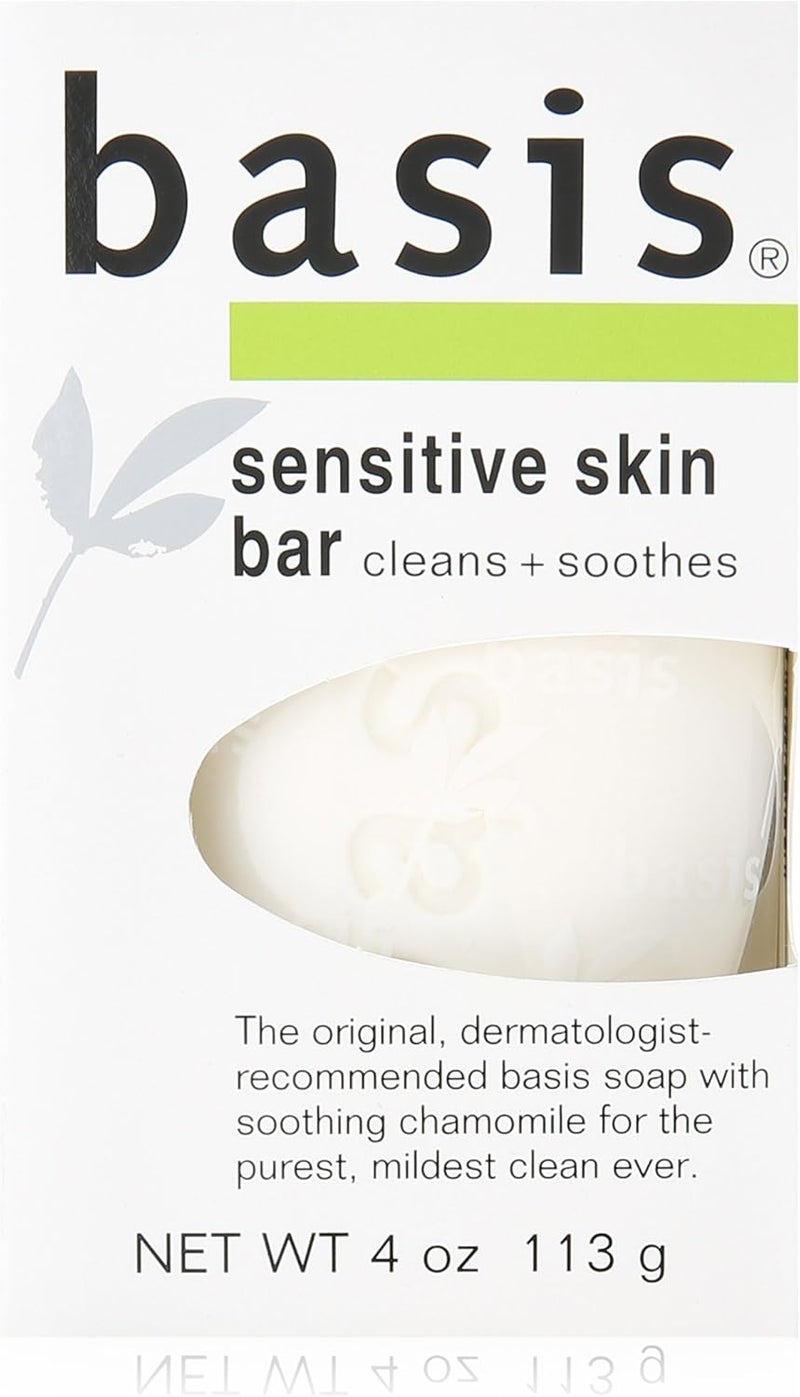 Med-Choice Basis Sensitive Skin Soap Bar - 5 Pack, 4 oz Each - Image 1
