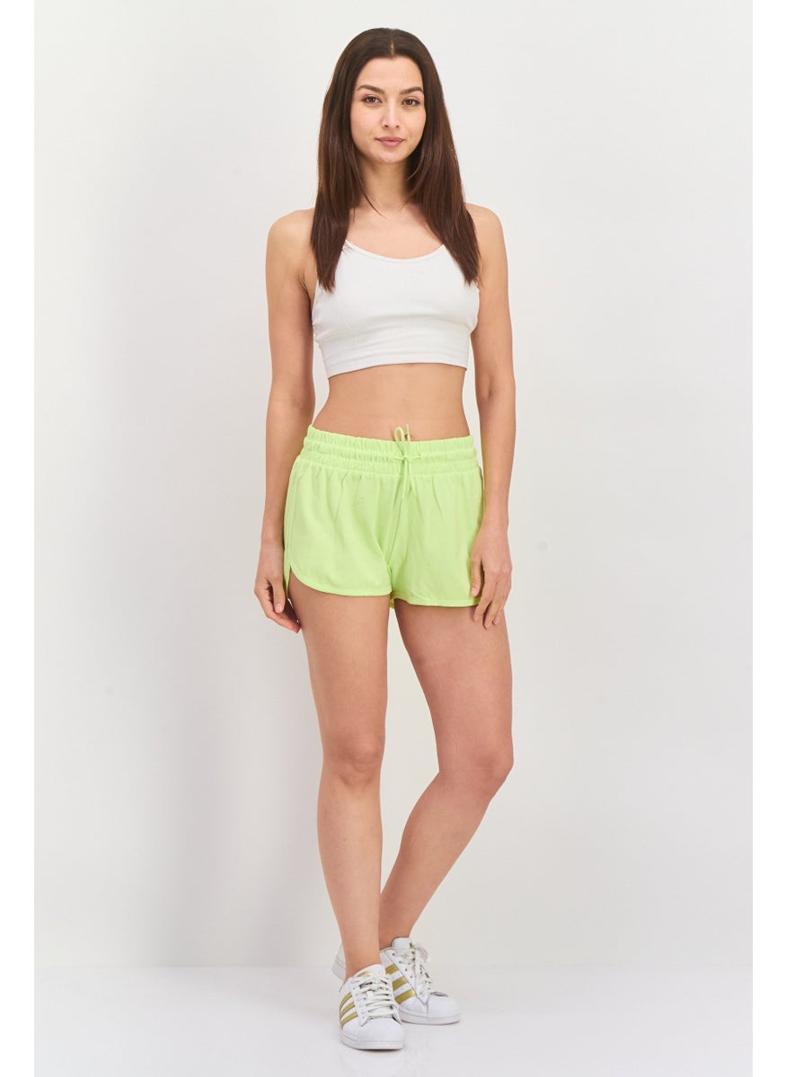 PUMA Women Sportswear Fit Training Shorts, Lime Green  - Image 4