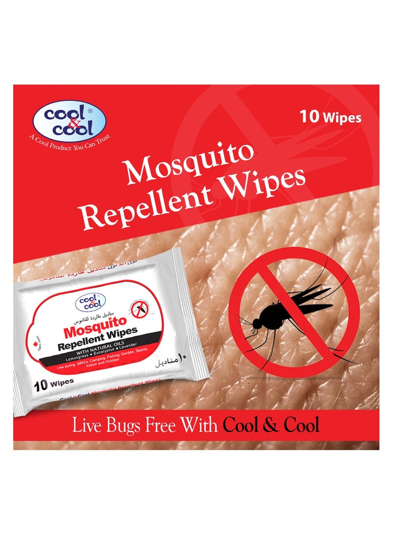 Cool & Cool Mosquito Repellent Wipes 10's - Image 5