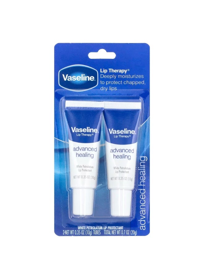 Vaseline Lip Therapy®, Advanced Healing, 2 Tubes, 0.35 oz (10 g) Each - Image 2