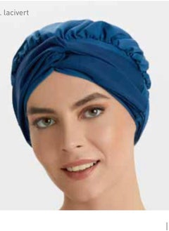 Adasea B 008 A. Navy Blue Hijab Swimsuit Cap  - Image 2