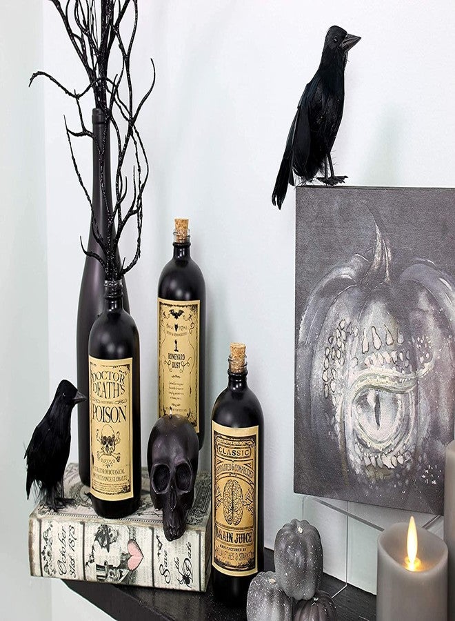 Darware Large Skull Candles (2-Pack, Black); 4.75 x 3-Inch Decorative Themed Candles for Halloween, Horror and Novelty Decor - Image 5