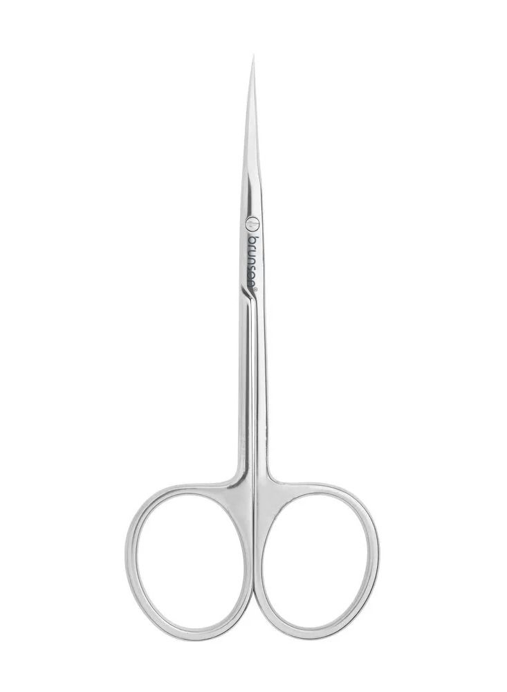 brunson Stainless Steel Point Cuticle Scissor curved cuticle & nail scissor for manicure pedicure for professional finger & toe nail care - Image 1