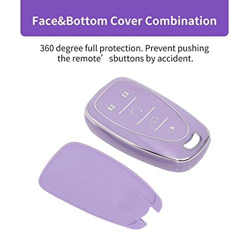 OFFCURVE Chevy Car Key Fob Case Soft TPU Shell Accessory Remote Protect Equinox Malibu Camaro Traverse - Image 4
