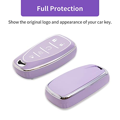 OFFCURVE Chevy Car Key Fob Case Soft TPU Shell Accessory Remote Protect Equinox Malibu Camaro Traverse - Image 3