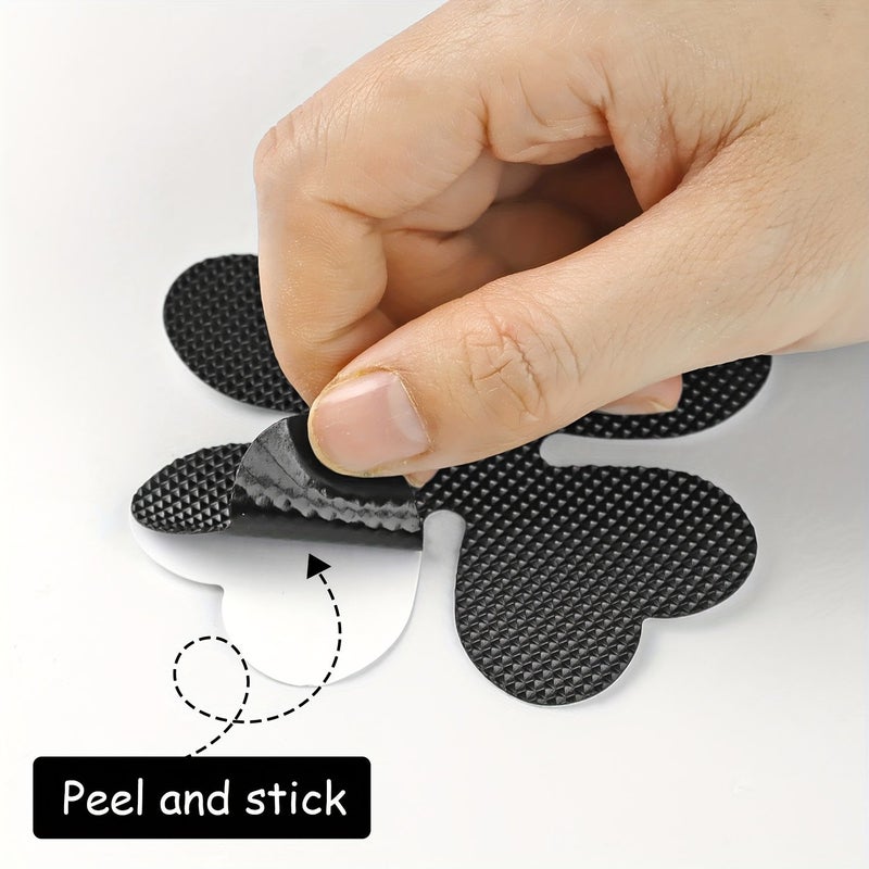 10 Gre Heart Shaped Non Slip Tape For Bathtub Self Adhesive Anti Slip Stickers For Bathroom - Image 1