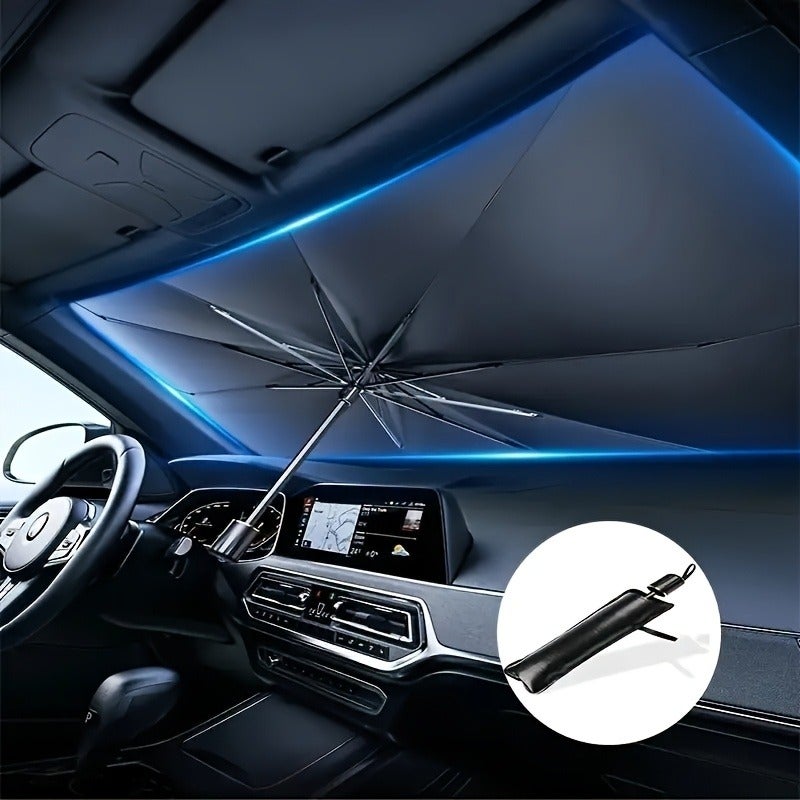 Foldable Car Sunshade - Blocks UV Rays & Reduces Heat, Easy Storage, Effective Thermal  Insulation - Image 4