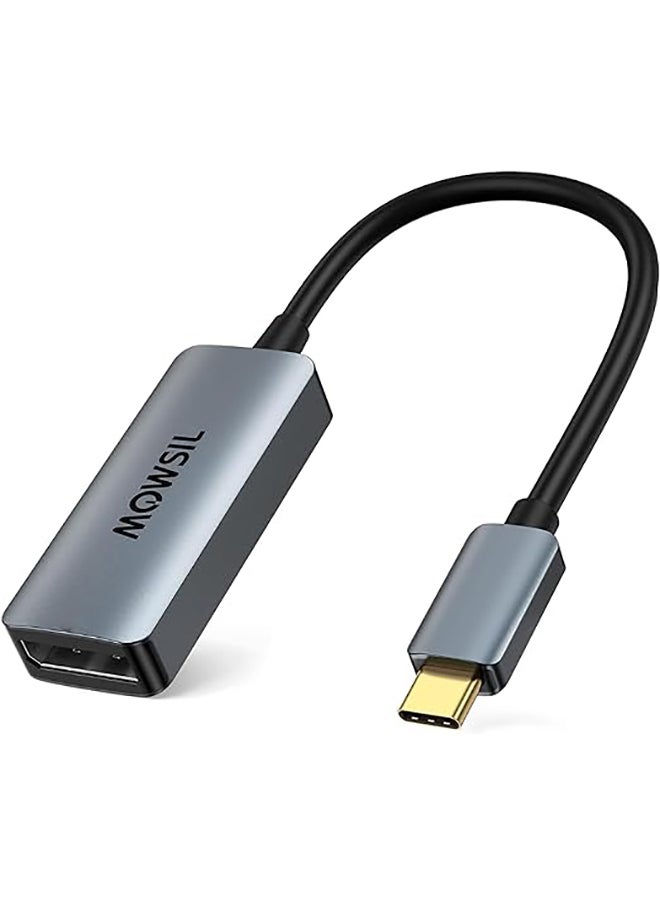 MOWSIL USB C to DP Adapter 4K@60Hz, USB 3.1 Type C to DisplayPort Converter, Compatible with VR, MacBook Pro 2020, XPS 15, iPad Pro 2020, Surface Book 2, Galaxy S20/S10, iPhone15/15Pro  - Image 1