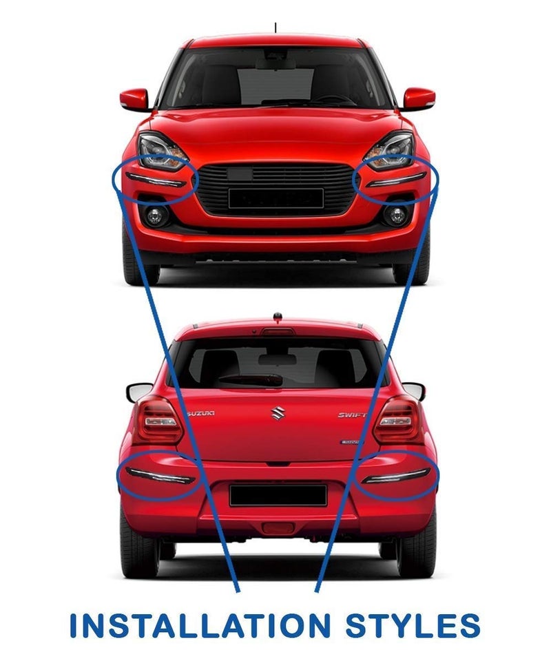 Zapcart Car Double Chrome Bumper Scratch Protector Compatible with Maruti Suzuki XL6 - Image 2