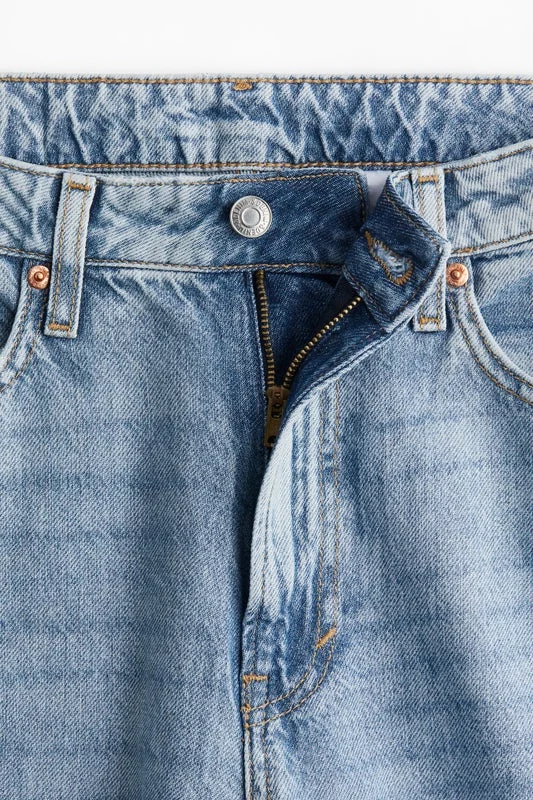 H and M Curvy Fit Baggy High Jeans