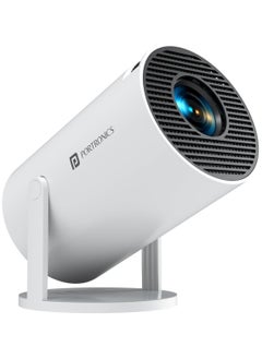 Portronics Beem 440 Smart LED Projector with 720p HD Resolution, Rotatable Design, Built-in Streaming Apps (Netflix, Prime Video, Hotstar), 1800 Lumens, Screen Mirroring, 3 Watts Speaker (White)