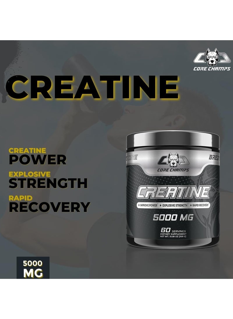 CORE CHAMPS Core Champs Creatine 5000 MG  60 Servings 300g  - Image 2