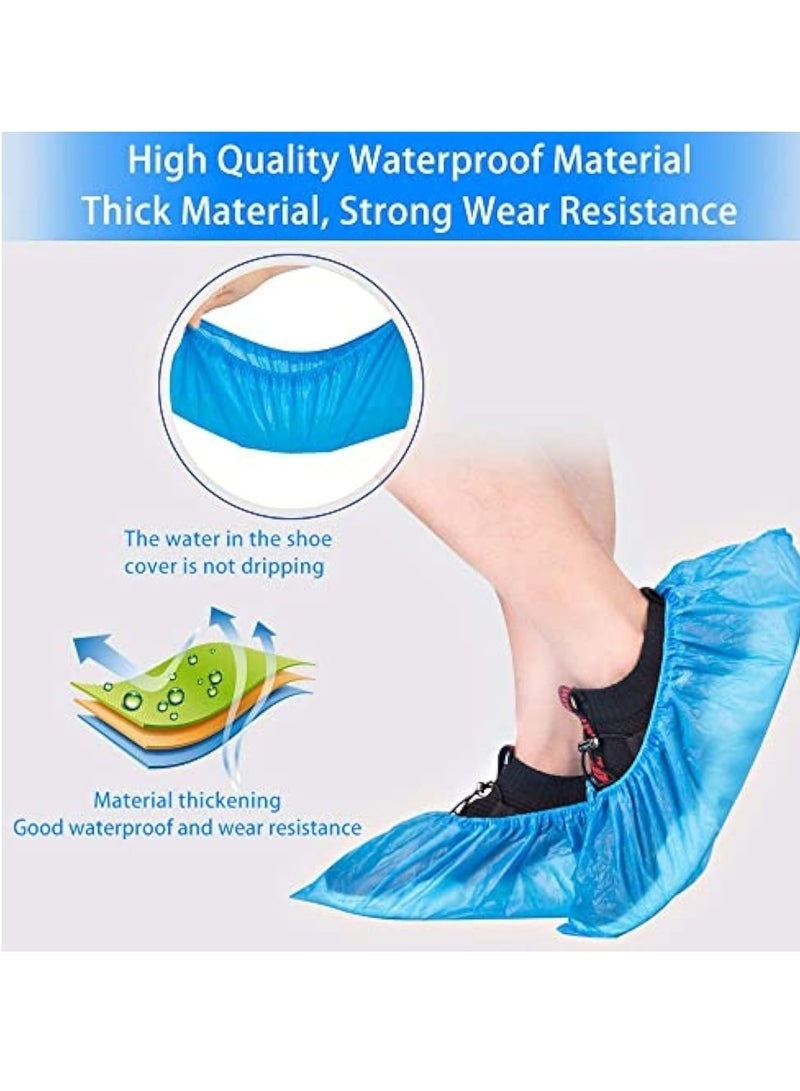 Arabest 100pcs Disposable Shoe & Working Boot Covers by  Medical Surgical Waterproof Durable Non-Slip Resistant Polypropylene for Offices Indoor Carpet Protection One Size for Indoors and outdoors  (100 PCS) - Image 2