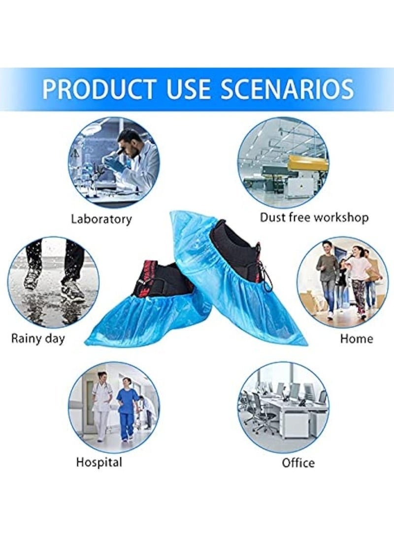Arabest 100pcs Disposable Shoe & Working Boot Covers by  Medical Surgical Waterproof Durable Non-Slip Resistant Polypropylene for Offices Indoor Carpet Protection One Size for Indoors and outdoors  (100 PCS) - Image 3