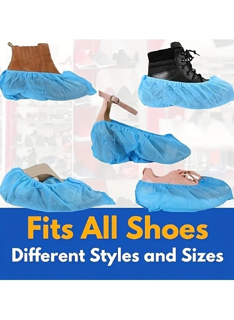 Arabest 100pcs Disposable Shoe & Working Boot Covers by  Medical Surgical Waterproof Durable Non-Slip Resistant Polypropylene for Offices Indoor Carpet Protection One Size for Indoors and outdoors  (100 PCS) - Image 5