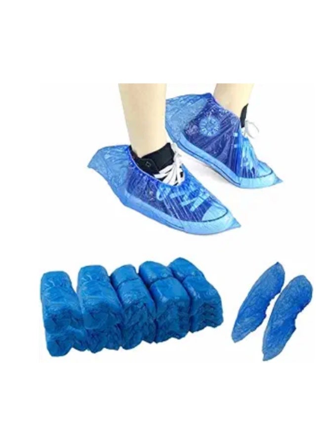 Arabest 100pcs Disposable Shoe & Working Boot Covers by  Medical Surgical Waterproof Durable Non-Slip Resistant Polypropylene for Offices Indoor Carpet Protection One Size for Indoors and outdoors  (100 PCS) - Image 1