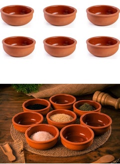 Generic 6 Pieces Clay Bowl - Handmade Bowl - Microwave and Oven Safe Use for Serving Nuts, Sauces, Jams, Pickles (Size 10cm)  - Image 1