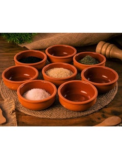 Generic 6 Pieces Clay Bowl - Handmade Bowl - Microwave and Oven Safe Use for Serving Nuts, Sauces, Jams, Pickles (Size 10cm)  - Image 4