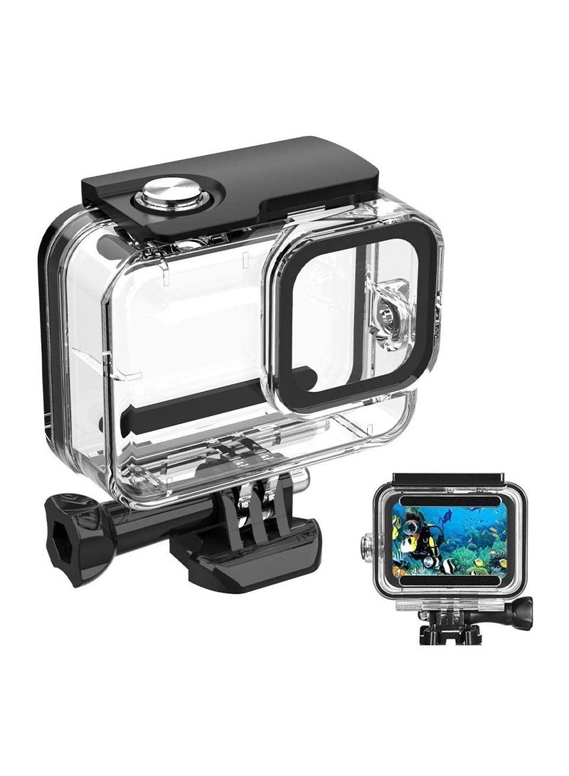 Action Camera Waterproof Case Compatible with Gopro Hero 8 Camera/Underwater 60M/196FT Housing Protective Case Shell Quick Release Bracket Screw Accessories Diving Case for Action Camera  - Image 1