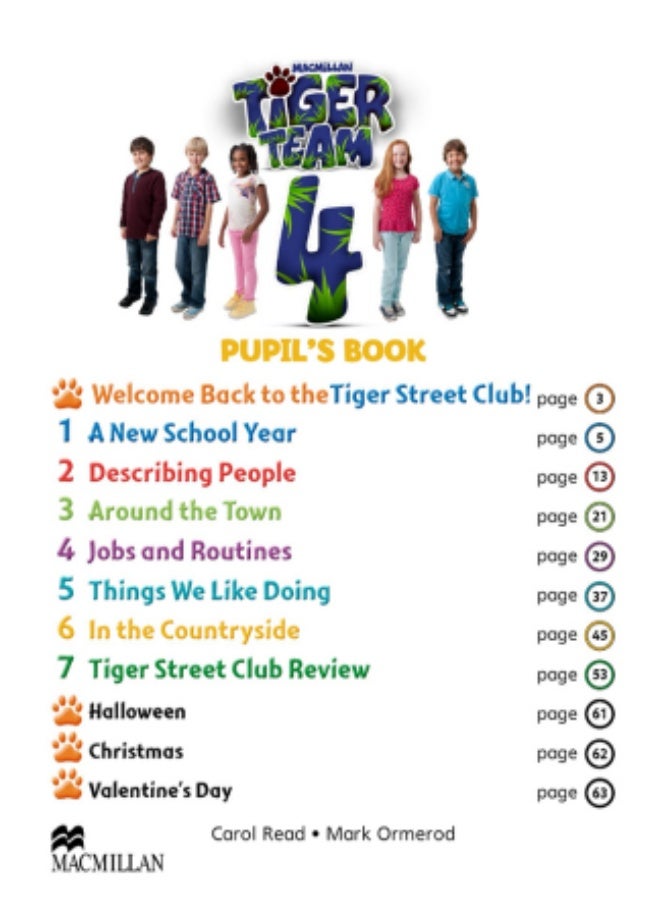 Macmillan Tiger Team -  English Course for Schools -level 4_Pupils_Book - Image 1
