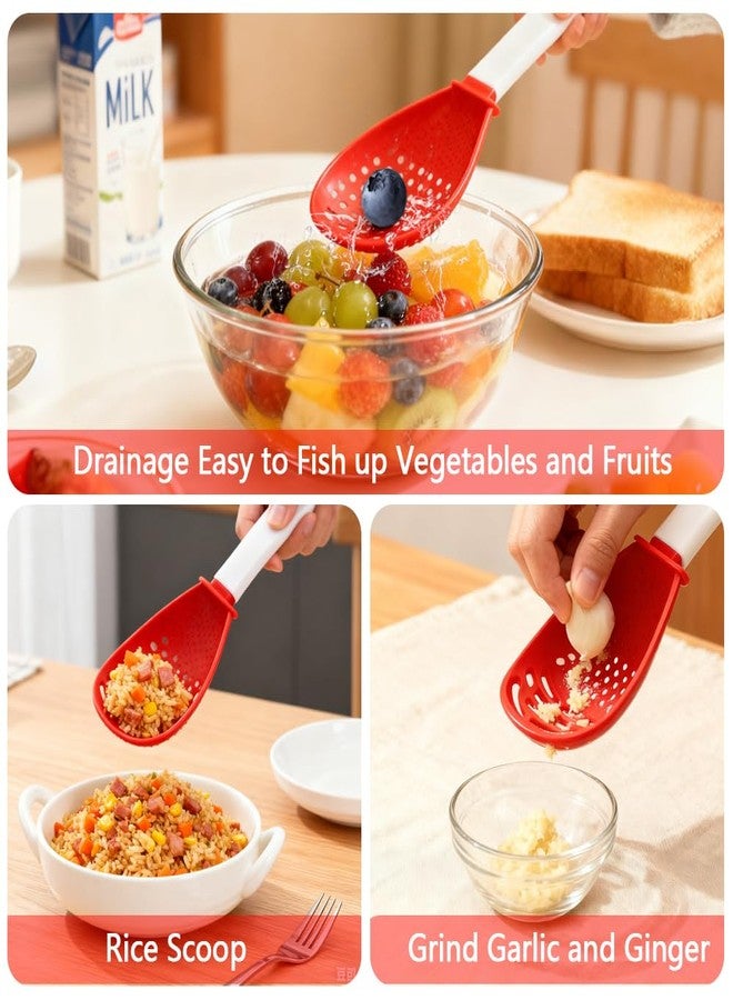 Abnaok Multifunctional Cooking Gadgets, Kitchen Tools, Egg Separator, Cooking, Draining, Mashing, Grating, Cooking Spoon (1PC) - Image 4
