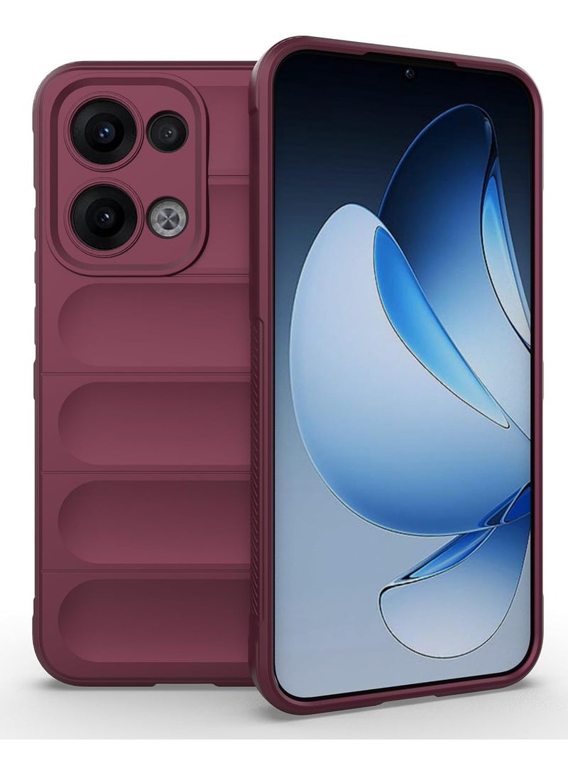 جراب موبايل ماجيك شيلد  سيليكون مضاد للصدمات وحمايه للكاميرا متوافق  Oppo Reno 13 5G (نبيتي) - Image 1