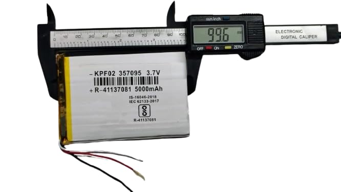 KP Original Battery KP Original FO2-357095 سلك بثلاث دبابيس 3.7v 5000mAh بطارية قابلة لإعادة الشحن بثلاثة أسلاك لأجهزة DVD, Tablet, MP3 Player, 5000 mah - Image 3