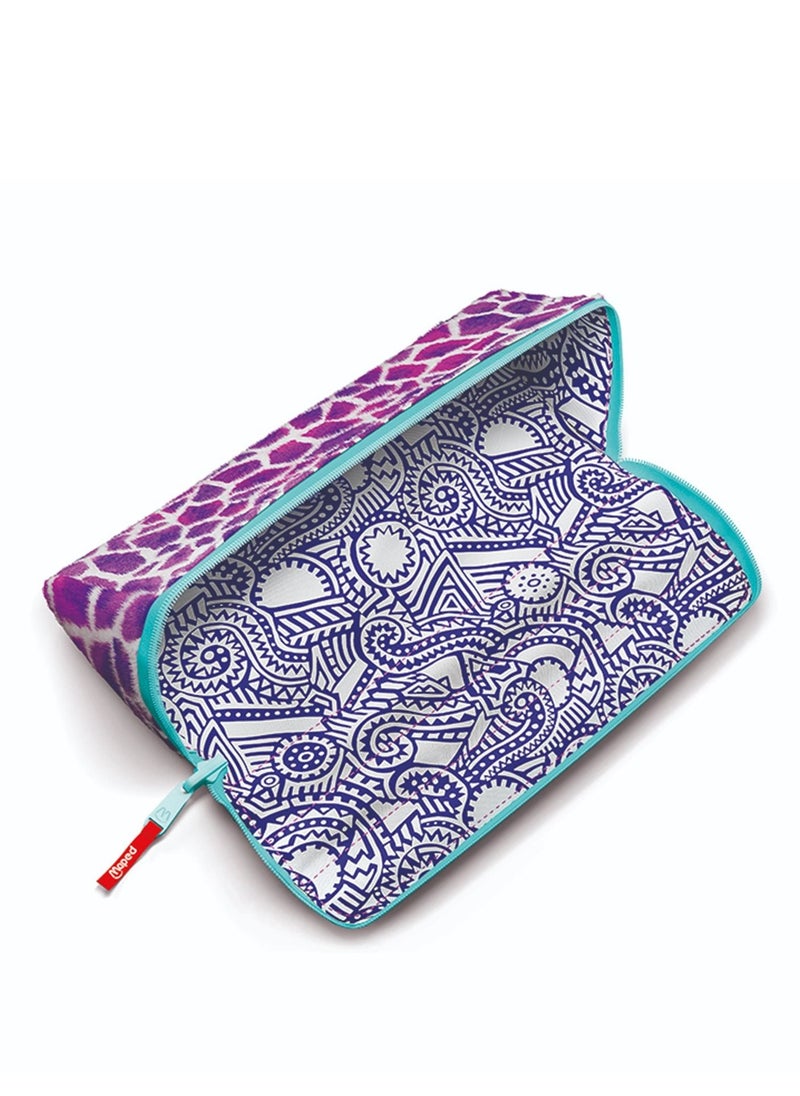 Maped Maped Pencil Case Effect Pink  - Image 2
