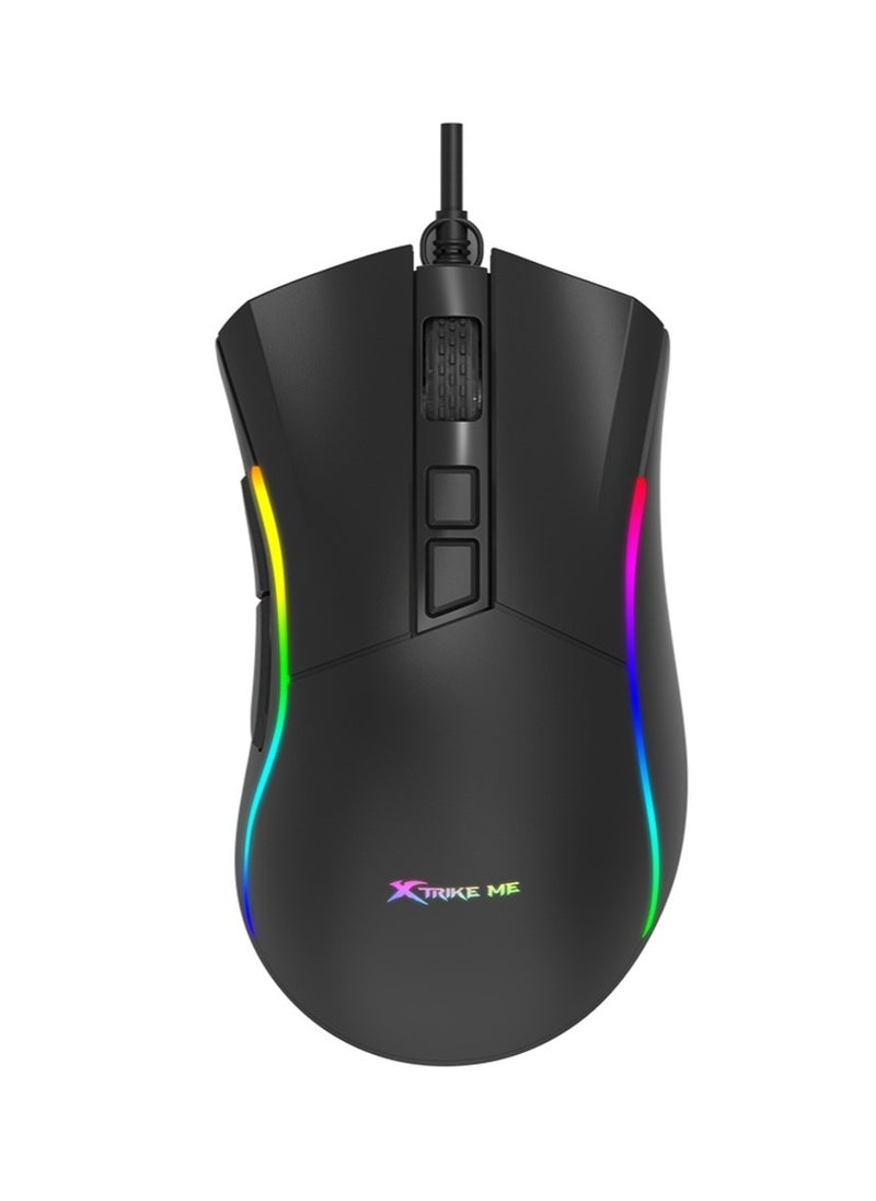 XTRIKE ME - Gm226 Rgb Gaming Mouse - Optical Sensor 7,200 Dpi - 7 Programmable Buttons - With Software - Image 1