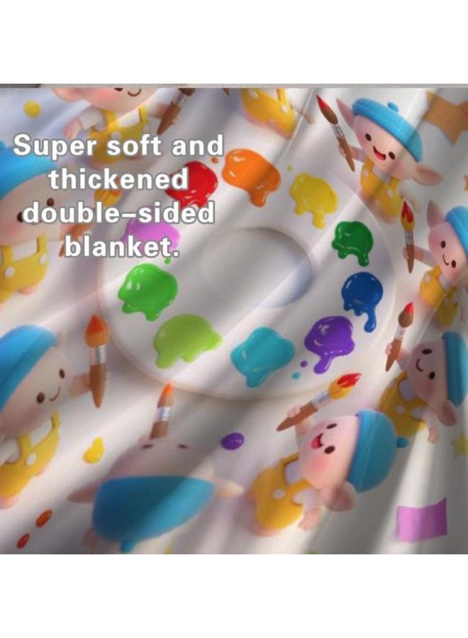 عام Wisdom Fairy (أحدث) بطانية رقيقة من الفانيلا (دافئة ومريحة، ومناسبة للنوم، واستخدام اللعبة، وإزالة الغبار والرمل) 150 سم * 200 سم - 92 - Image 5