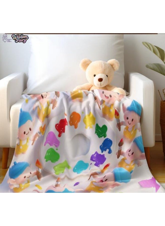 عام Wisdom Fairy (أحدث) بطانية رقيقة من الفانيلا (دافئة ومريحة، ومناسبة للنوم، واستخدام اللعبة، وإزالة الغبار والرمل) 150 سم * 200 سم - 92 - Image 1