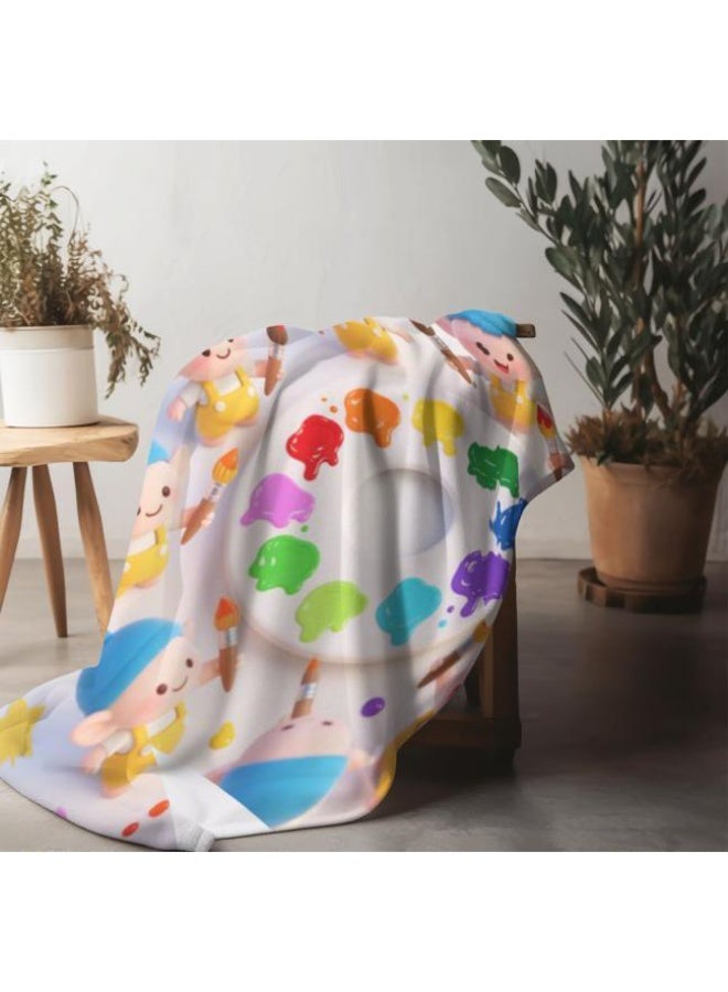 عام Wisdom Fairy (أحدث) بطانية رقيقة من الفانيلا (دافئة ومريحة، ومناسبة للنوم، واستخدام اللعبة، وإزالة الغبار والرمل) 150 سم * 200 سم - 92 - Image 3