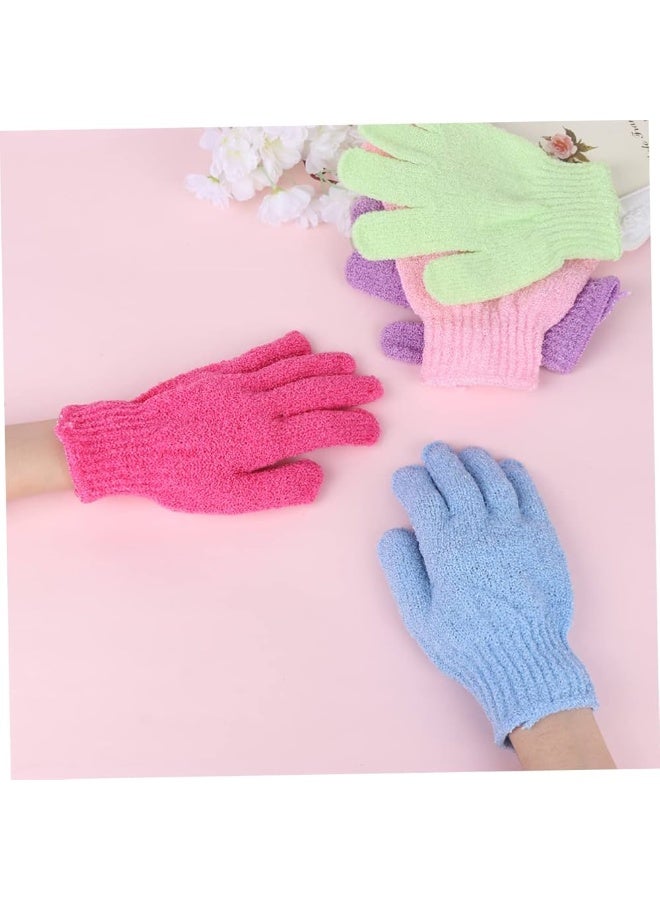 Shower Gloves Bath Body Exfoliator Mitts Scrubs Away Ingrown Hair Dead Skin Cell Remover Loofah Spa Massage Exfoliating Gloves 1PC may vary color - Image 2