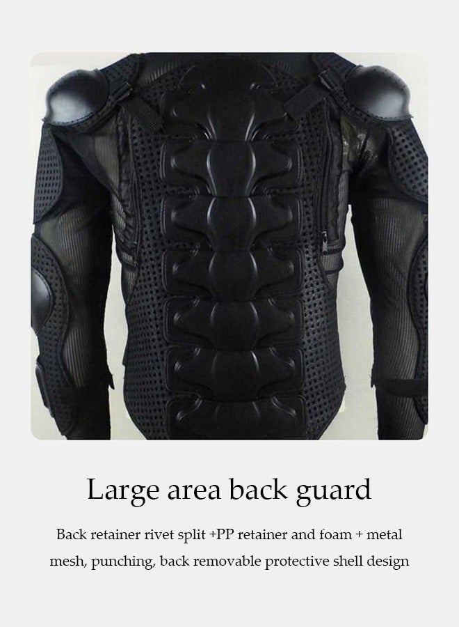 DUNISO Motorbike Protective Jacket,Motorcycle Full Body Armor Protector Jacket with Chest Back Protection, Motocross Body Guard Protective Gear,Anti collision and scratch prevention，Suitable for Cycling, Skiing, Cross Country,Skating,XXL,Black - Image 5