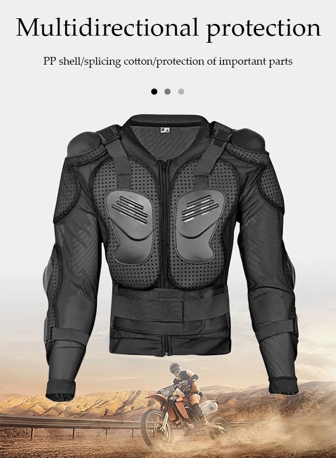 DUNISO Motorbike Protective Jacket,Motorcycle Full Body Armor Protector Jacket with Chest Back Protection, Motocross Body Guard Protective Gear,Anti collision and scratch prevention，Suitable for Cycling, Skiing, Cross Country,Skating,XXL,Black - Image 2