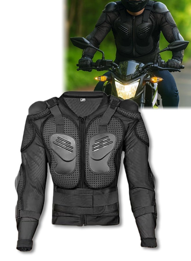 DUNISO Motorbike Protective Jacket,Motorcycle Full Body Armor Protector Jacket with Chest Back Protection, Motocross Body Guard Protective Gear,Anti collision and scratch prevention，Suitable for Cycling, Skiing, Cross Country,Skating,XXL,Black - Image 1