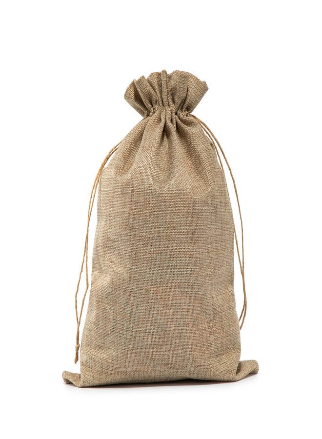 Tapleap Burlap Bags with Drawstring - 20Pcs 7x10 Favor Sacks for Wrapping Halloween Gifts, Clothes, Toiletries, Breads, For Birthday, Wedding, Rustic Themed Party or Household Use
