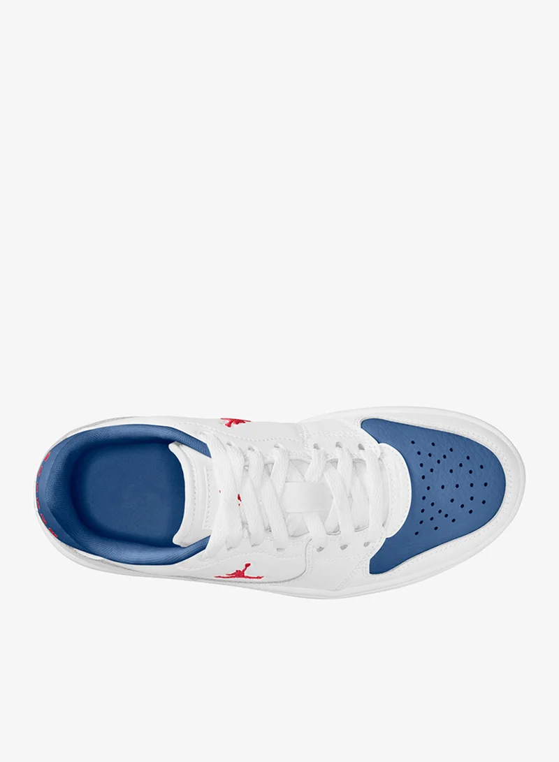 Jordan WHITE/FIRE RED-TRUE BLUE Youth Jordan Court Connect Low Bg  | Best Price UAE