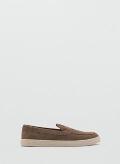 Mango Man Split Leather Moccasin  Shoes  - Image 1