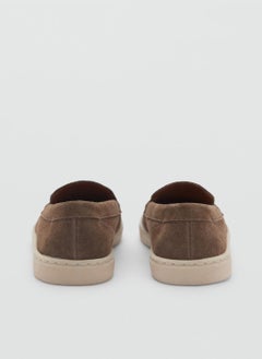 Mango Man Split Leather Moccasin  Shoes  - Image 2
