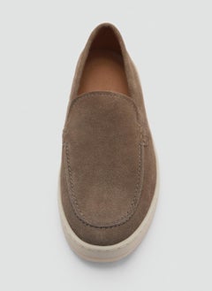 Mango Man Split Leather Moccasin  Shoes  - Image 4