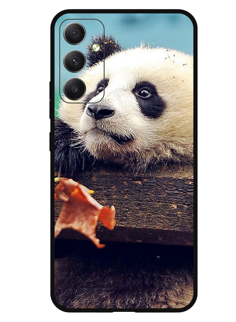 Theodor Protective Case Anti Scratch Shock Proof Bumper Cover For Samsung Galaxy A24 4G Real Panda - Image 1