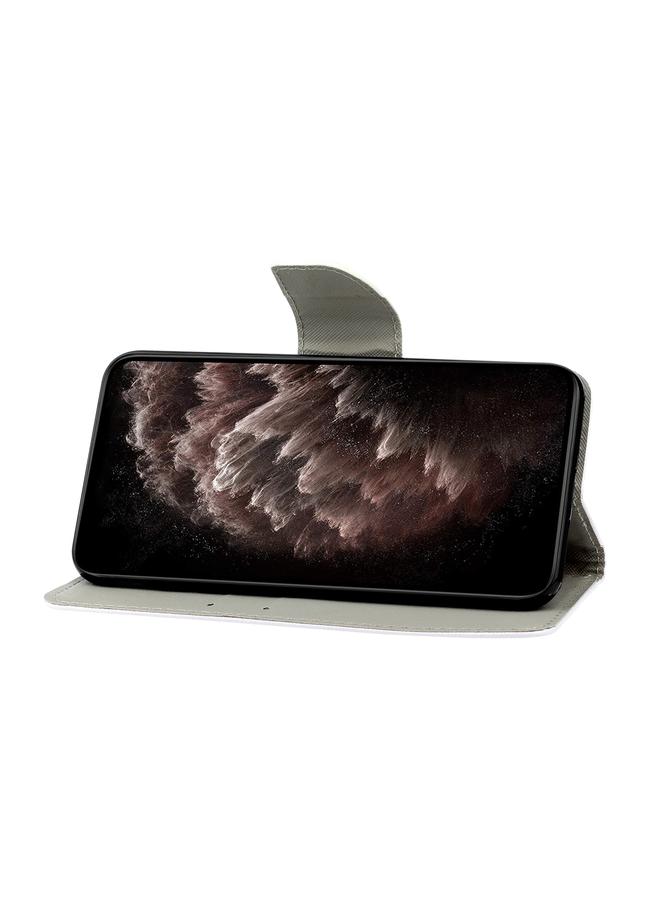 S-TOP Case For Samsung Galaxy S22 Ultra 5G Coloured Drawing Pattern Leather Phone Case - Image 5