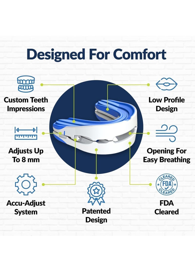 Anti snoring Device Mouthpiece, Upgraded Adjustable Mouthpiece Silicone Snore Stopper, Help Sleep at Night, Prevent Snoring and Snoring, Anti Teeth Grinding Corrective Snore Stopper, Teeth Grinding Mouthguard