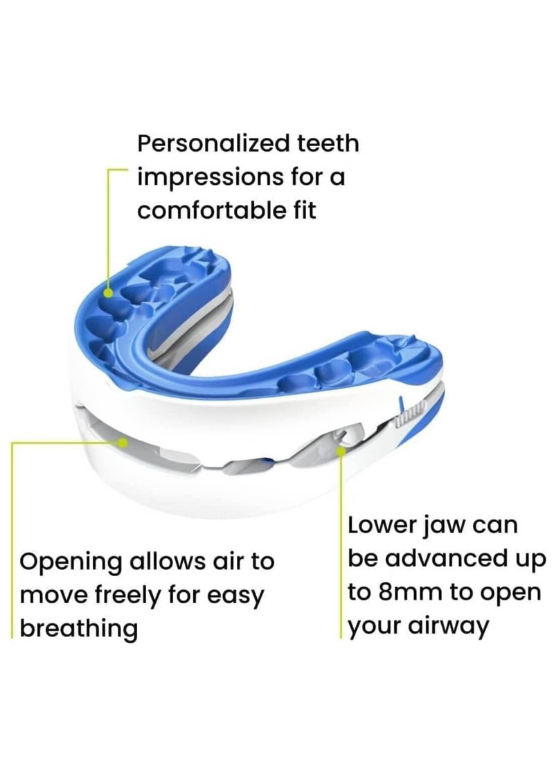 Anti snoring Device Mouthpiece, Upgraded Adjustable Mouthpiece Silicone Snore Stopper, Help Sleep at Night, Prevent Snoring and Snoring, Anti Teeth Grinding Corrective Snore Stopper, Teeth Grinding Mouthguard