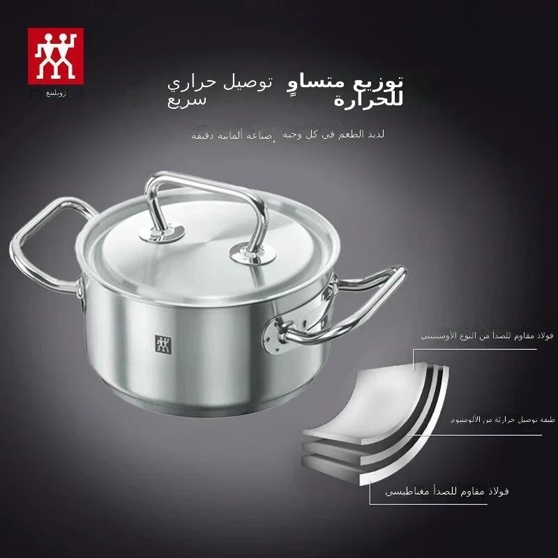 Zwilling Classic II 16cm Shallow Pot - Stainless Steel Cookware for Soups, Noodles &  More - Image 2